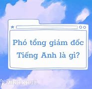 Phó Phòng Trong Tiếng Anh Là Gì